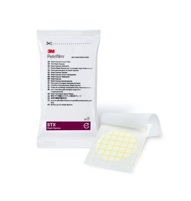 3m? petrifilm? 6491金黃色葡萄球菌快速測(cè)試片，500片/箱。