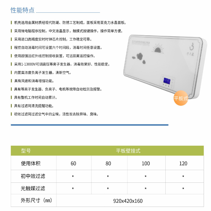 凈為康JWKJH款式A（100?）平板壁掛，等離子空氣消毒機(jī)1.png