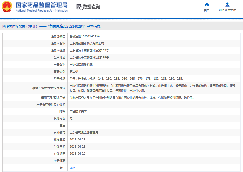 奧能***次性醫(yī)用防護(hù)服連身式145、150、155、1601.png